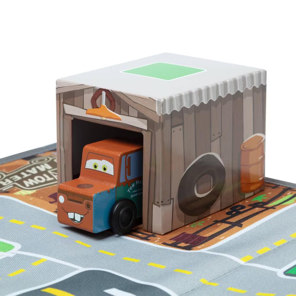 Cars Radiator Springs Nest & Stack Play Set with Wooden Toy Cars - Image 7