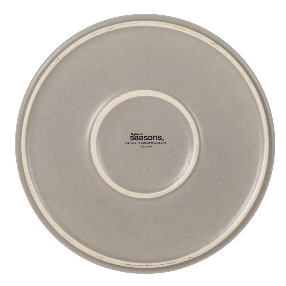 Avant-Garde 12 Piece Stoneware Dinnerware Set for 4, Plates and Bowls Set with Reactive Glaze, Dinner Plates, Salad Plates, Bowls - Image 9