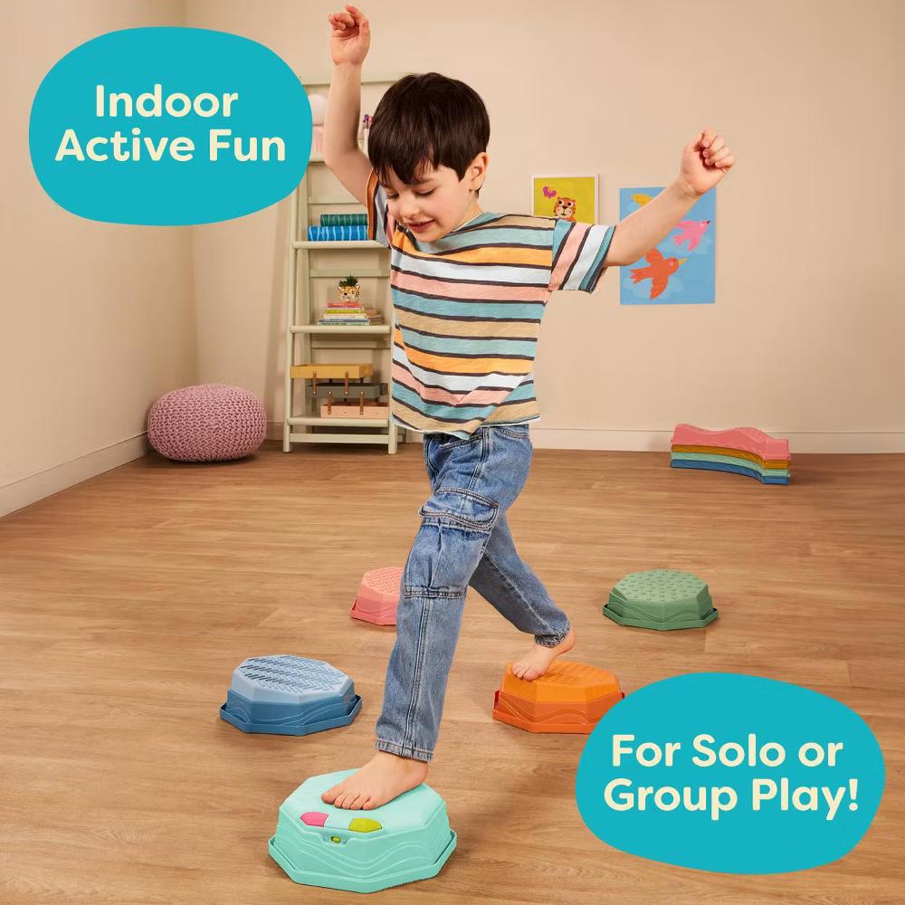 Balance & Groove Set - 14pc Balance Beams and Pods with Music & Lights - Image 4