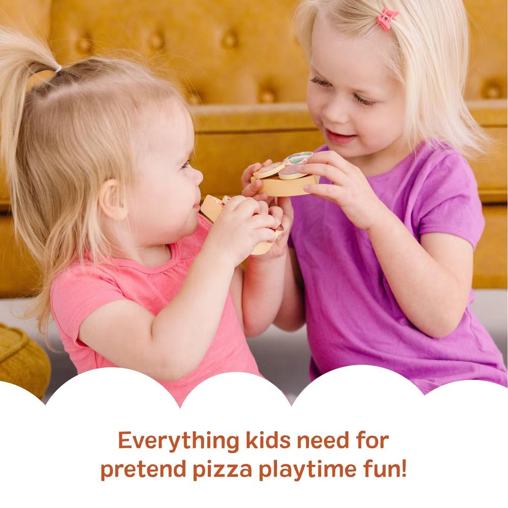 Pizza Party Wooden Pretend Play Food Set With 36 Toppings, Preschool Toy - Image 7