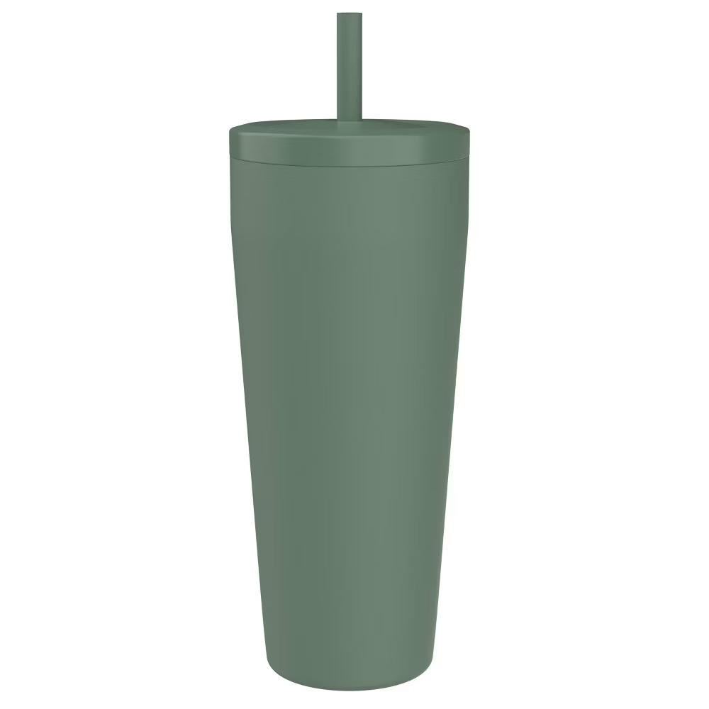 30 fl oz Stainless Steel Straw Tumbler - Image 3