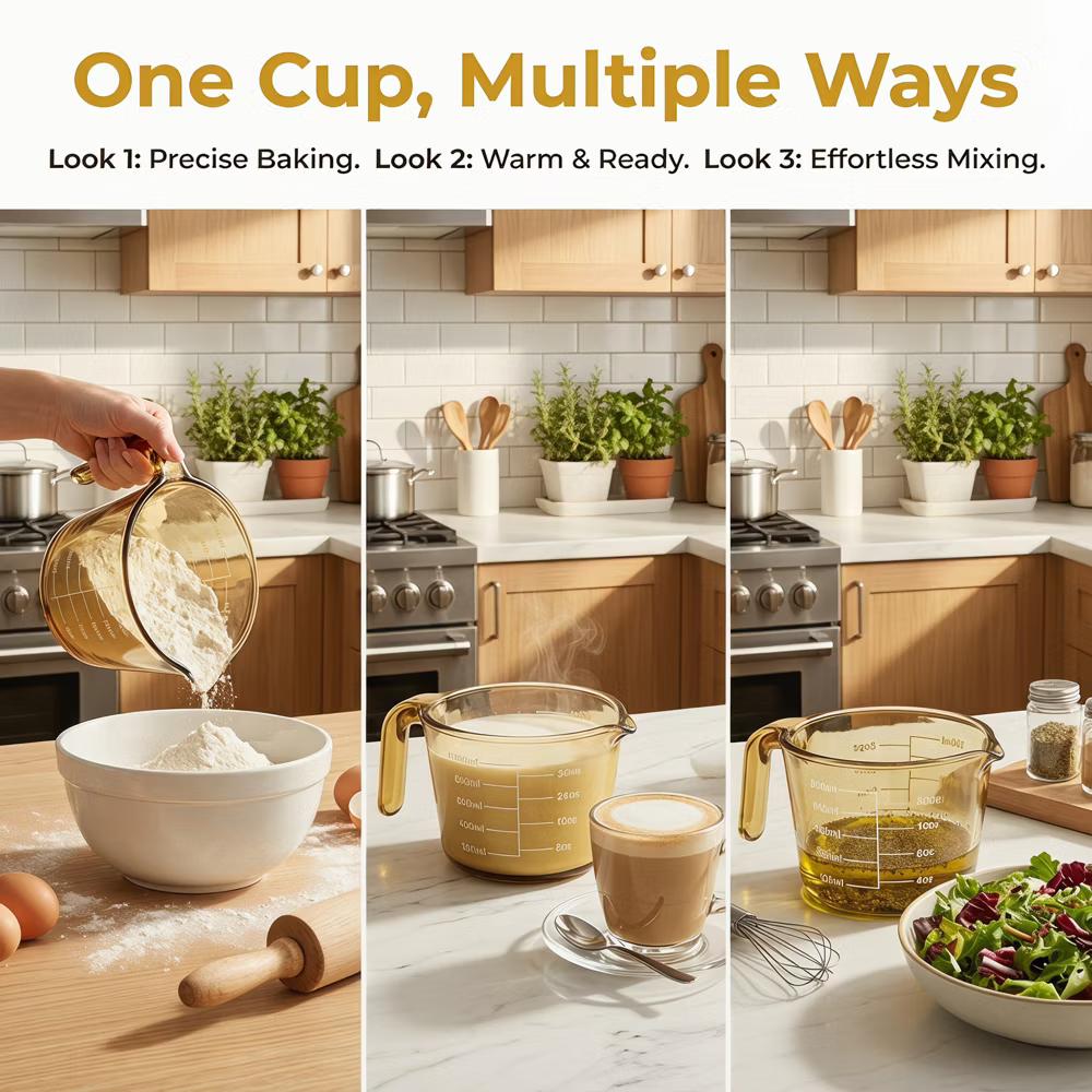 Measuring Cup, Glass Liquid Measuring Cup for Kitchen Baking and Cooking - Image 24