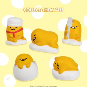 Capsule Gudetama SquiSHU Surprised Blind Toy Squishy Collectible Figurine Series 2