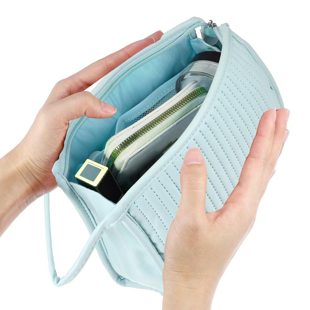 PU Leather Makeup Bag Large Makeup Bag Make Up Brush Organizer Bag Toiletry Bag for Women 1 Pcs - Image 19