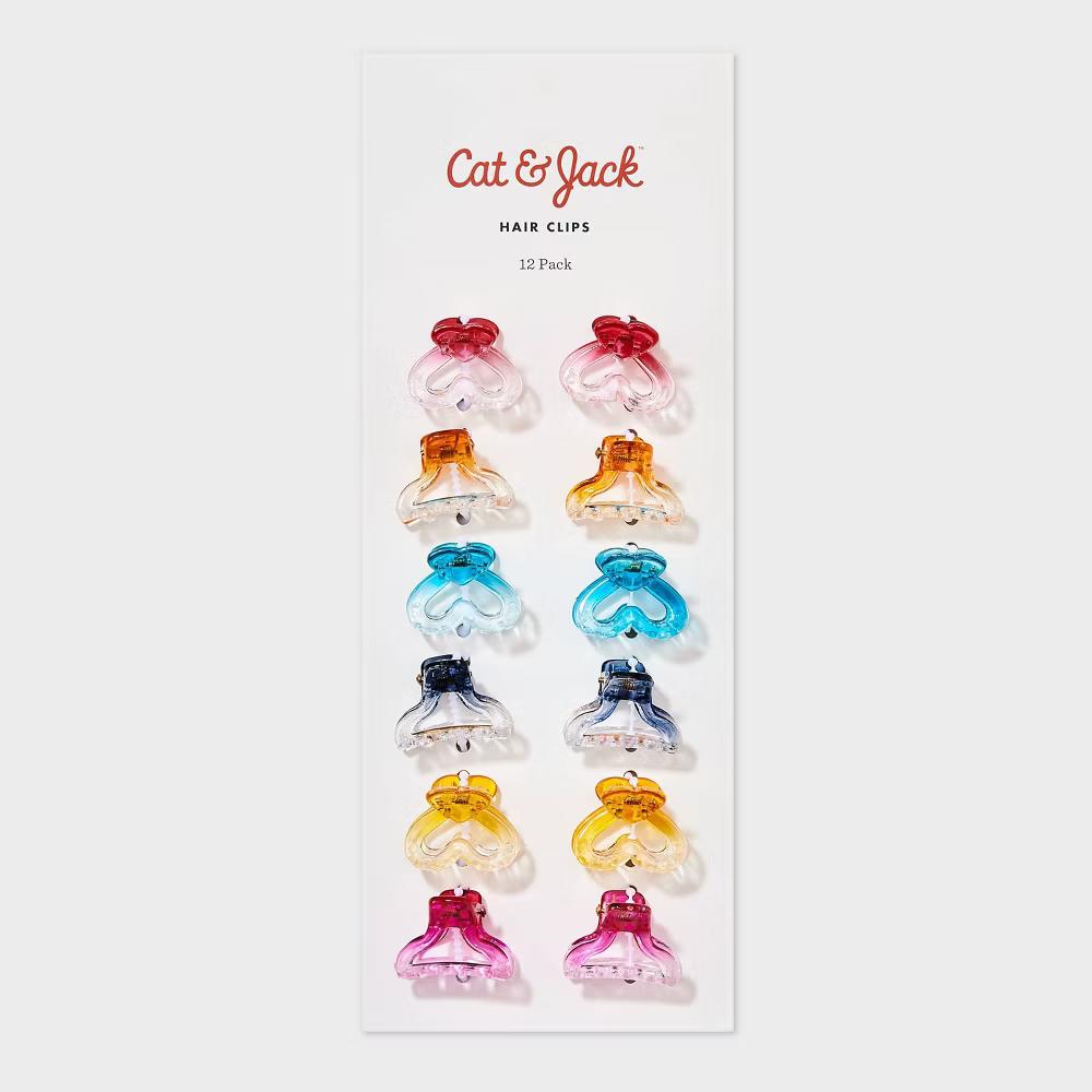 Ombre Claw Clip Set - 12pk- Hair Styling, All Hair Types, Solid Pattern