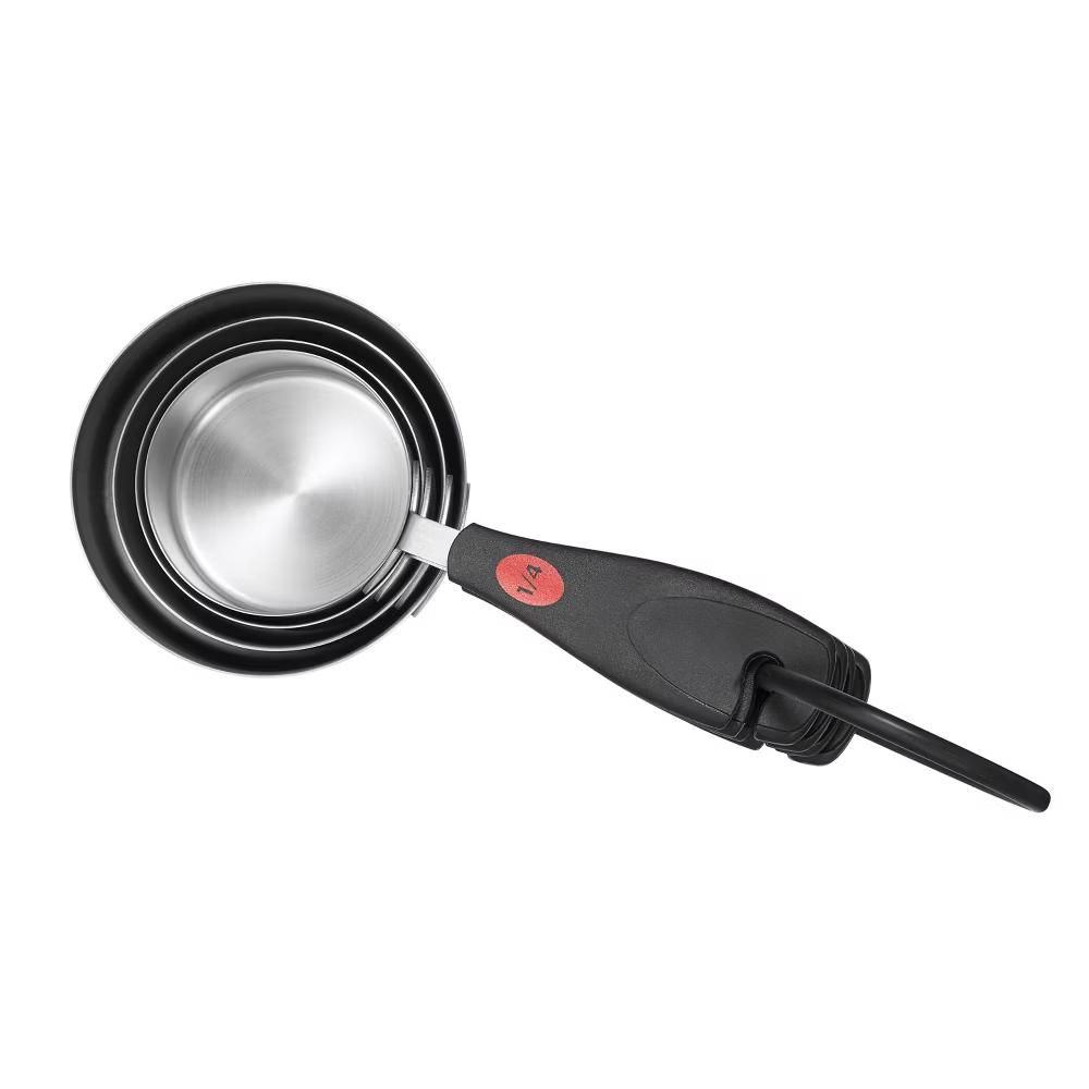 Stainless Steel Measuring Cups: 5-Piece Set, Dishwasher-Safe, Black, Lifetime Warranty - Image 5