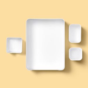 4pk Classroom Desk Kit Set White