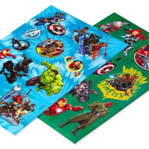 Avengers Sticker Book for Kids, Hulk, Thor, Iron Man, and Black Panther 136ct, 8 Sheets