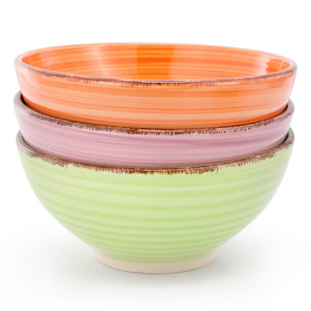 Ridge 6.25 Inch 6 Piece Round Stoneware Assorted Bowl Set - Image 16