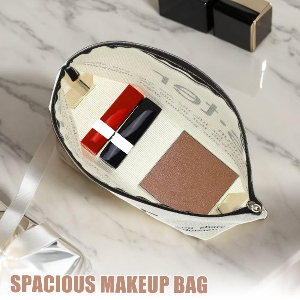 Women's Birthday Makeup Bag Beige 1 Pc - Image 16