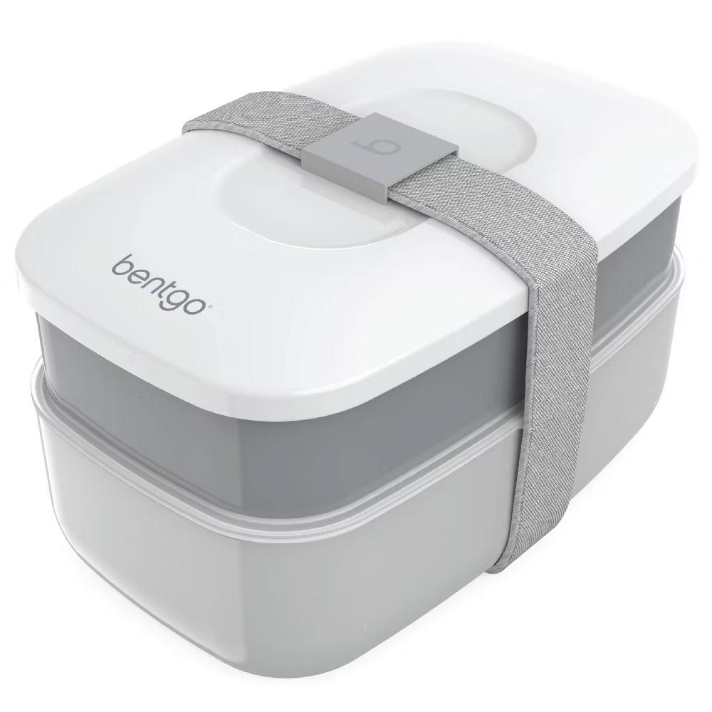 Classic All-in-One Stackable Lunch Box Container with Built in Flatware - Image 2