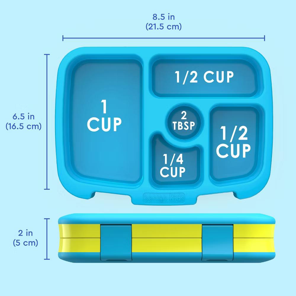 Kids' Brights Leakproof, 5 Compartment Bento-Style Kids' Lunch Box - Image 31