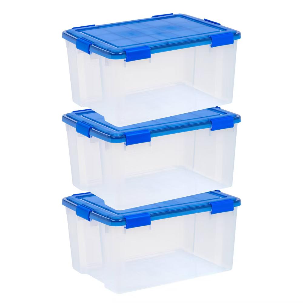 IRIS WeatherPro Plastic Storage Bin with Lid - Image 41