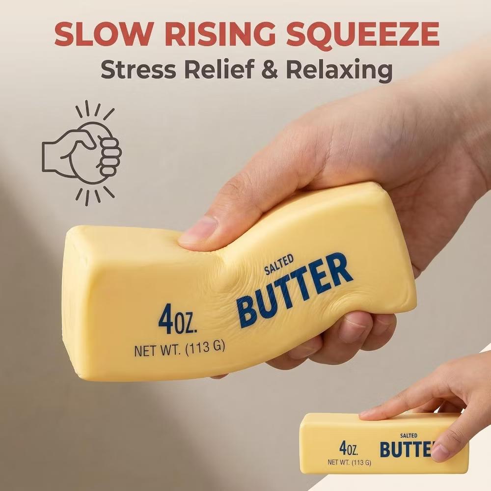 Link Butter Squishy Toy Stress & Anxiety Relief Sensory Fidget Slow Rising Makes A Great Party Favor & Gift 1 or 2 Pack