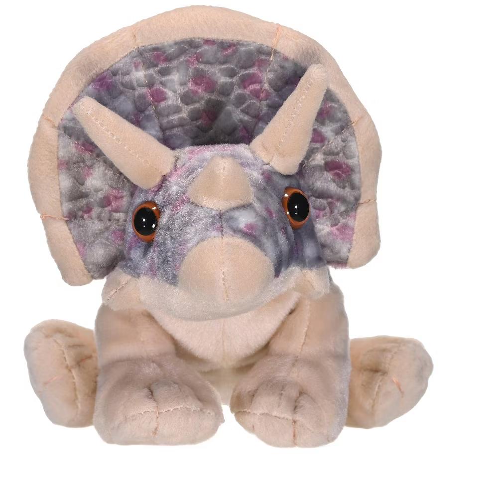 Triceratops, Cuddlekins Mini, Stuffed Animal, 8 Inches, Plush Toy, Gift for Kids, Fill is Spun Recycled Water Bottles - Image 2