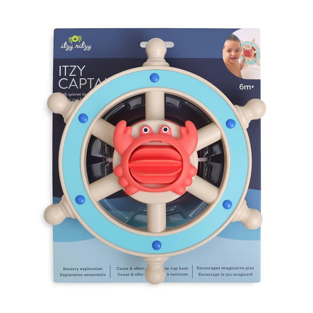 Itzy Captain Steering Wheel Activity Bath Toy - Image 2