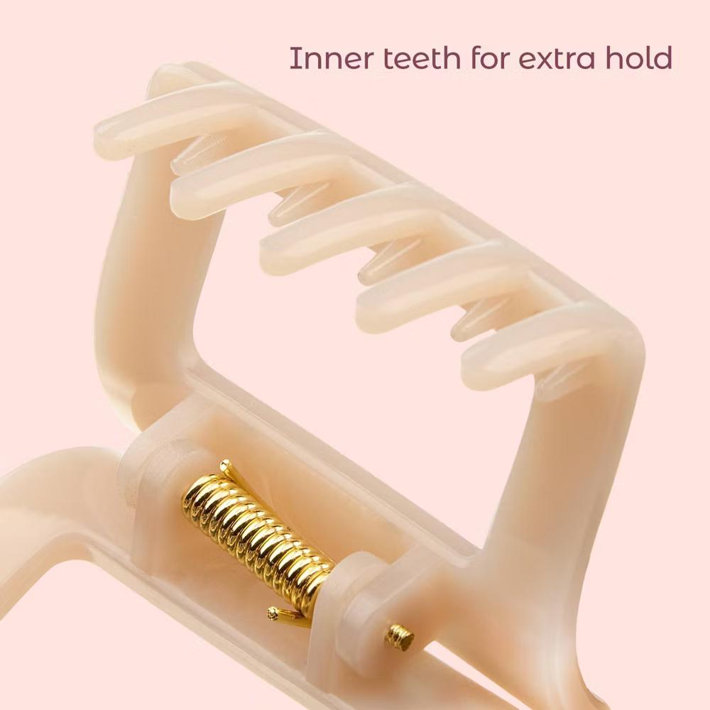 lüxe Statement Mini Rectangle Claw Clips - 2pcs: Hair Styling, Secure Hair, All Hair Types - Image 6