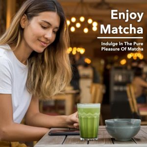 7-Piece Matcha Whisk Set, Matcha Kit with Ceramic Bowl, Bamboo Whisk, Scoop, Sifter & More — Complete Matcha Making Kit for Beginners & Enthusiasts