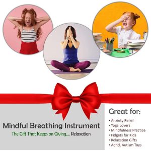 4E's Novelty Expandable Breathing Ball Sphere, 6" to 12" Expanding Sphere for Kids & Adults, Stress Relief, Mindfulness & Breathing Exercise Toy