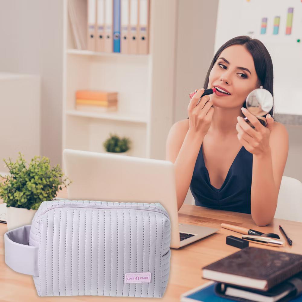 Faux Leather Small Makeup Bag - Image 32