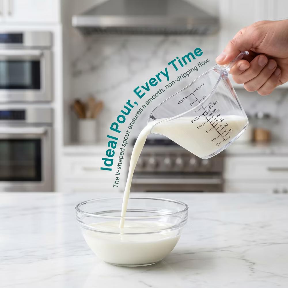 Measuring Cup, PS Material Measuring Cup for Everyday Kitchen Tasks Like Baking or Soup Making - Image 2