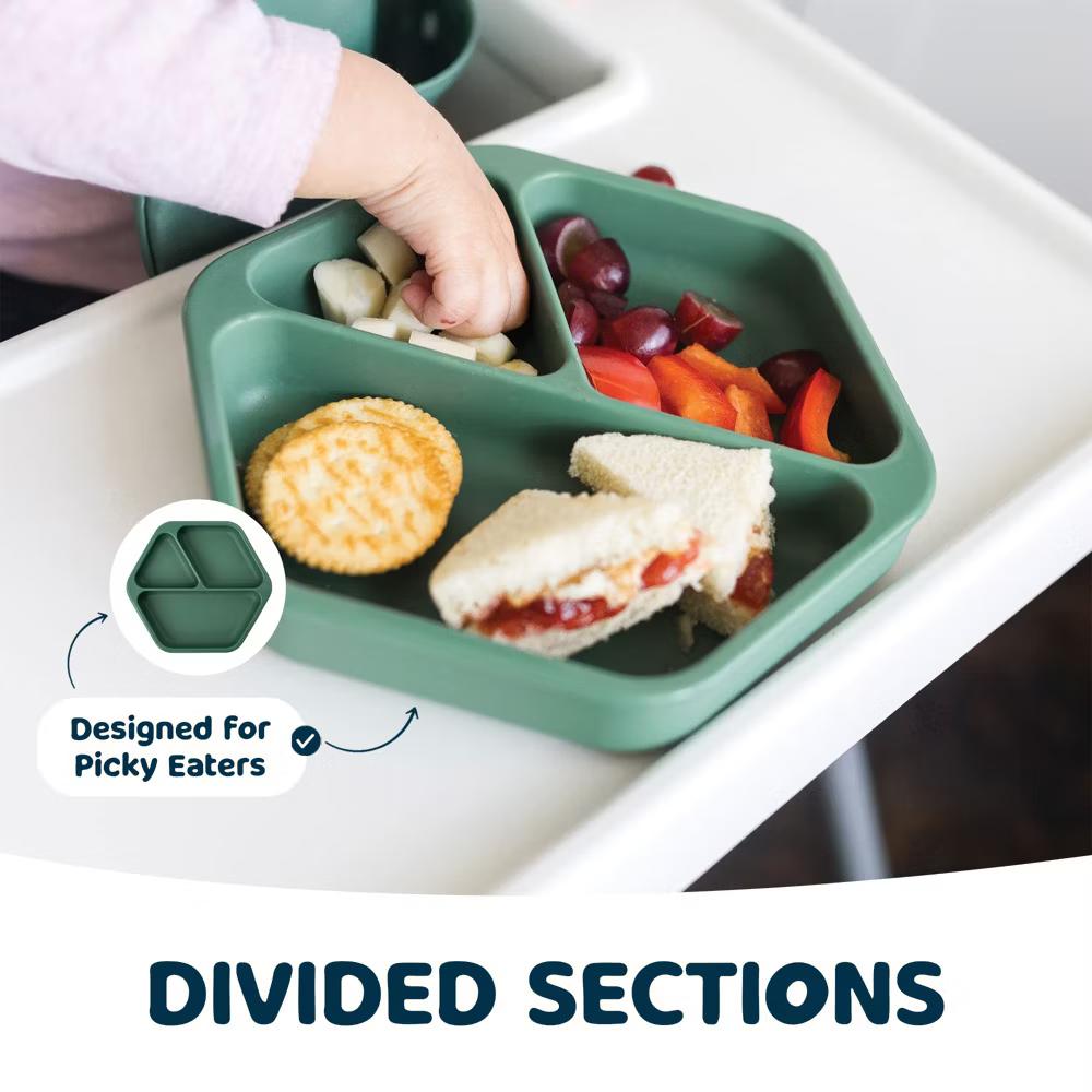 Silicone Suction Divided Plate Baby/Toddler Dish for Independent Eating - Image 28