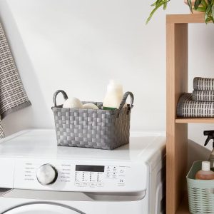 Woven Plastic Basket Small