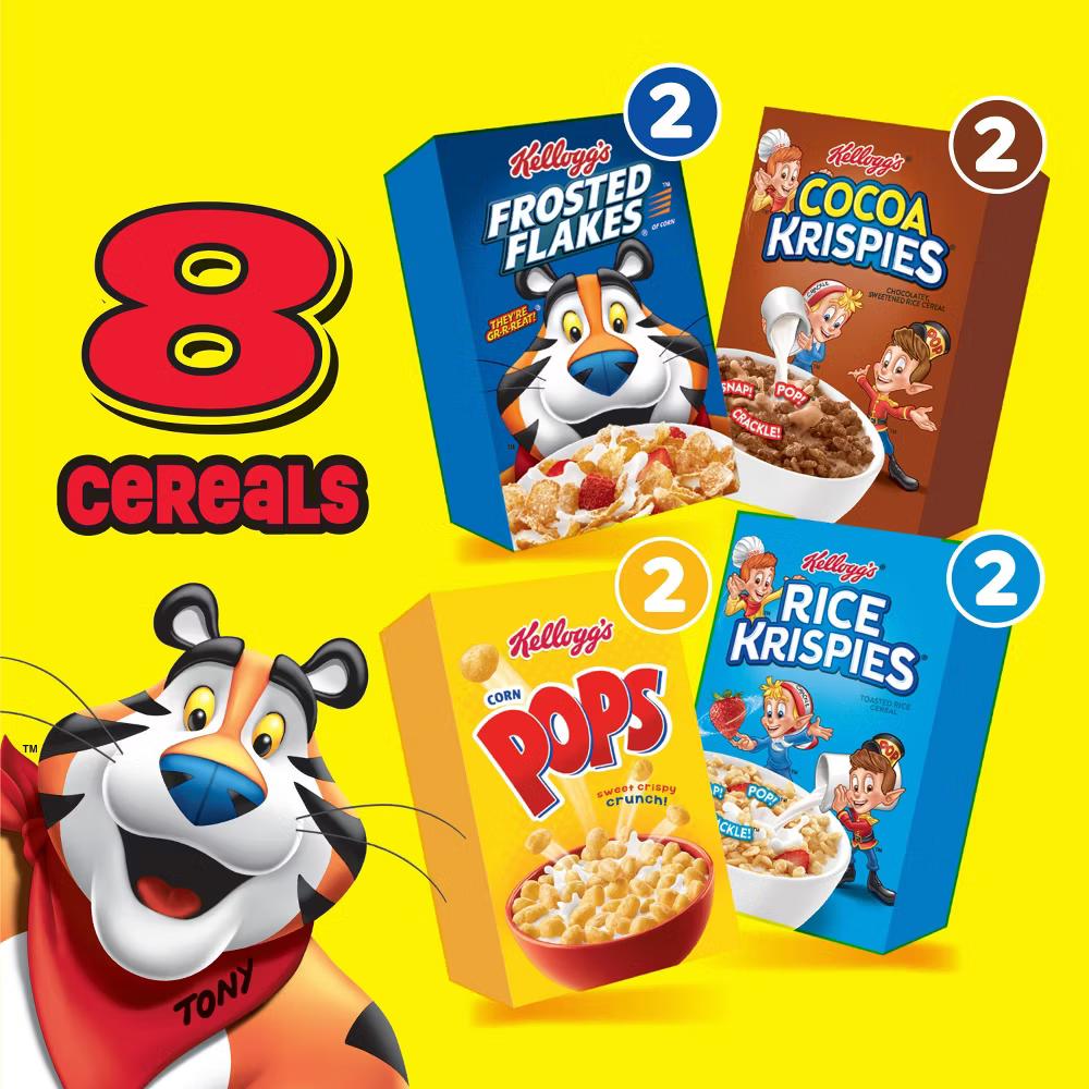 Kellogg's Variety Breakfast Cereal Fun Pack - 8.82oz/8ct: No Certified Synthetic Colors - Image 8