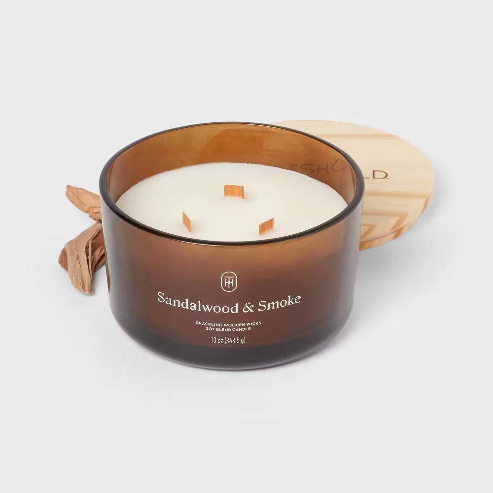Glass Wooden Wick Jar Candle - Image 76