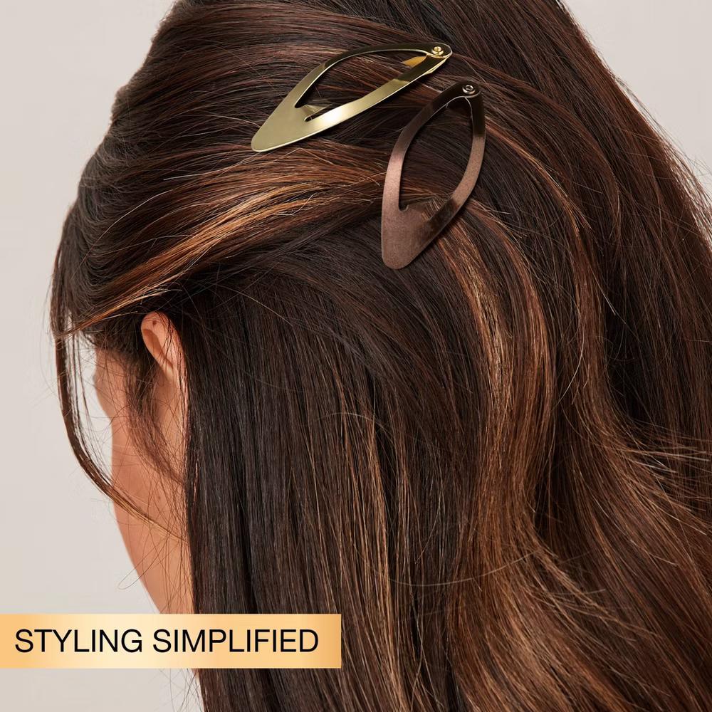 Diamond Shaped Snap Clips - All Hair - 6pcs - Image 4