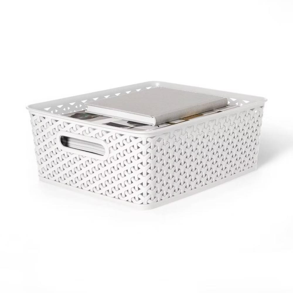 Y-Weave Medium Decorative Storage Basket - Image 22