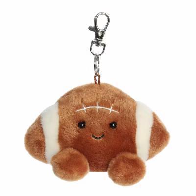 Mini Tackle Football Palm Pals Adorable Clip-On Brown 5"