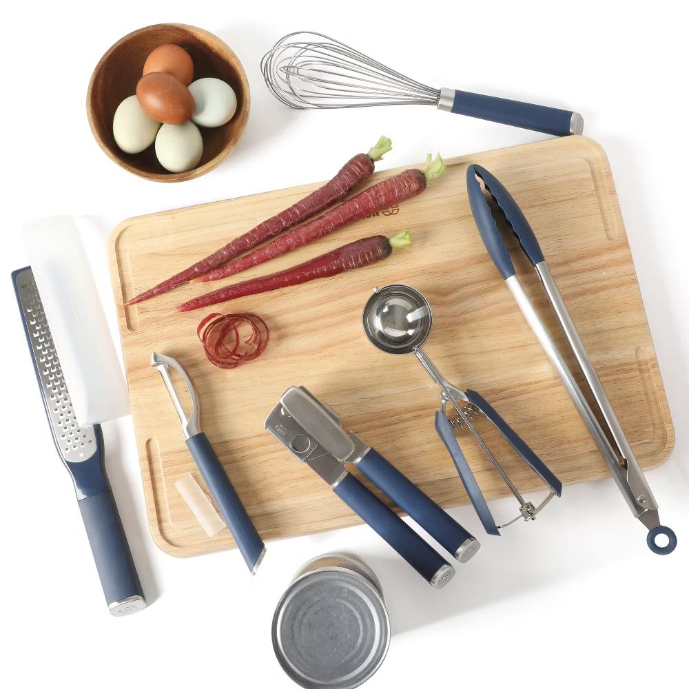 Edge 6 Piece Stainless Steel Kitchen Tool & Gadget Set- Navy Blue - Image 5