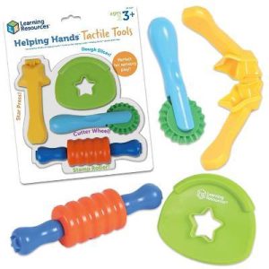 Helping Hands Tactile Tools: Sensory Development Toy for Babies and Toddlers, Plastic, 4 Pieces