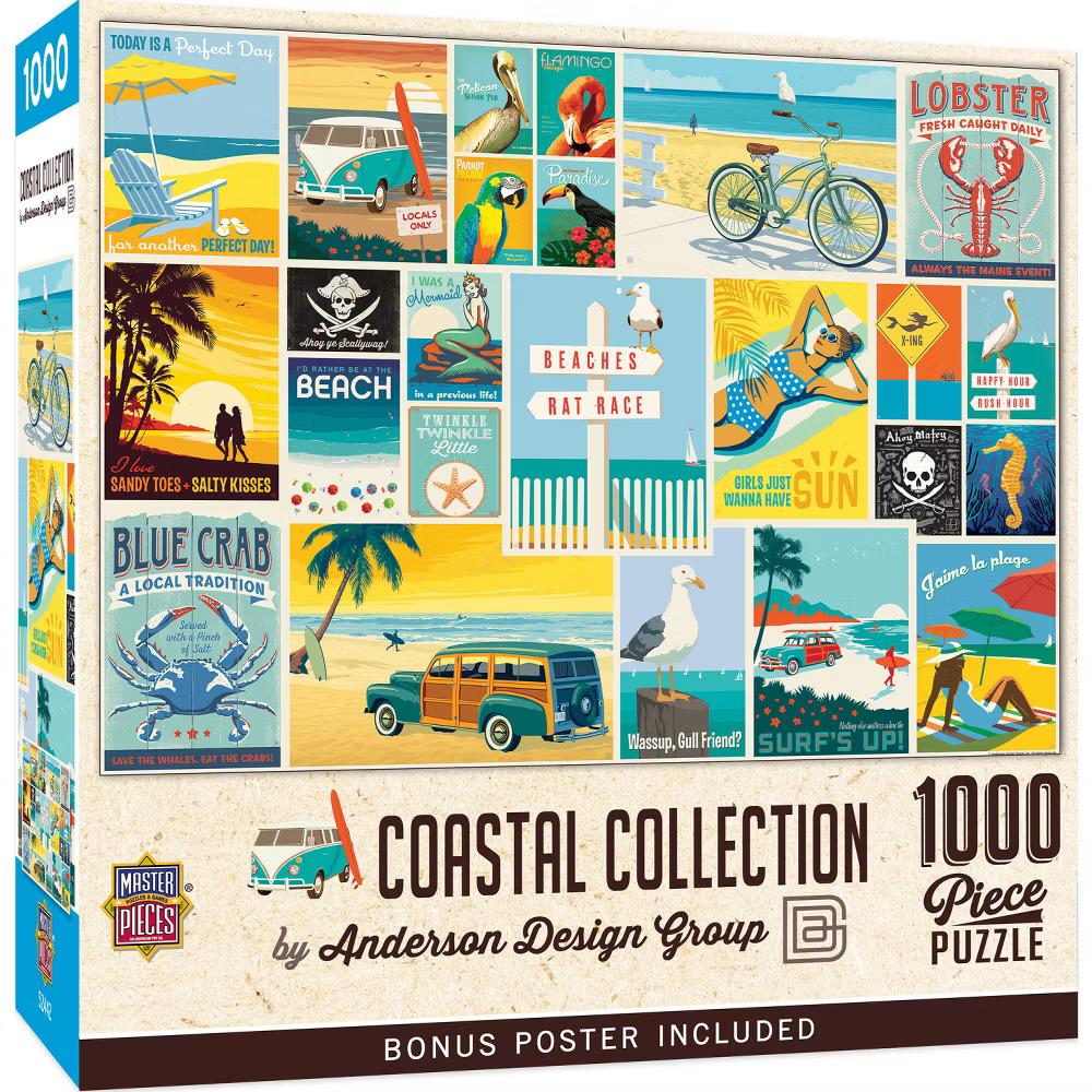 1000 Piece Jigsaw Puzzle - Coastal Collection - 19.25"x26.75" - Image 4