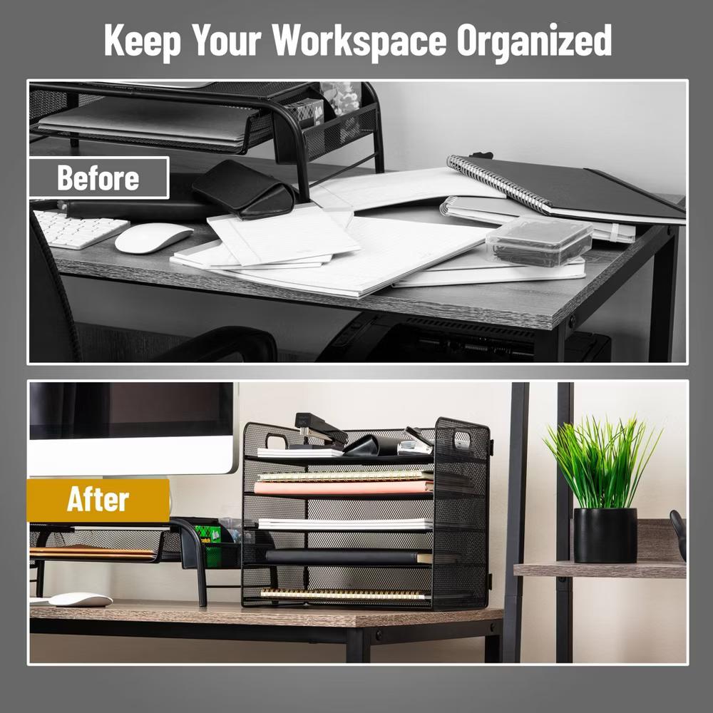 Metal Desk Organization Set Black - Image 3
