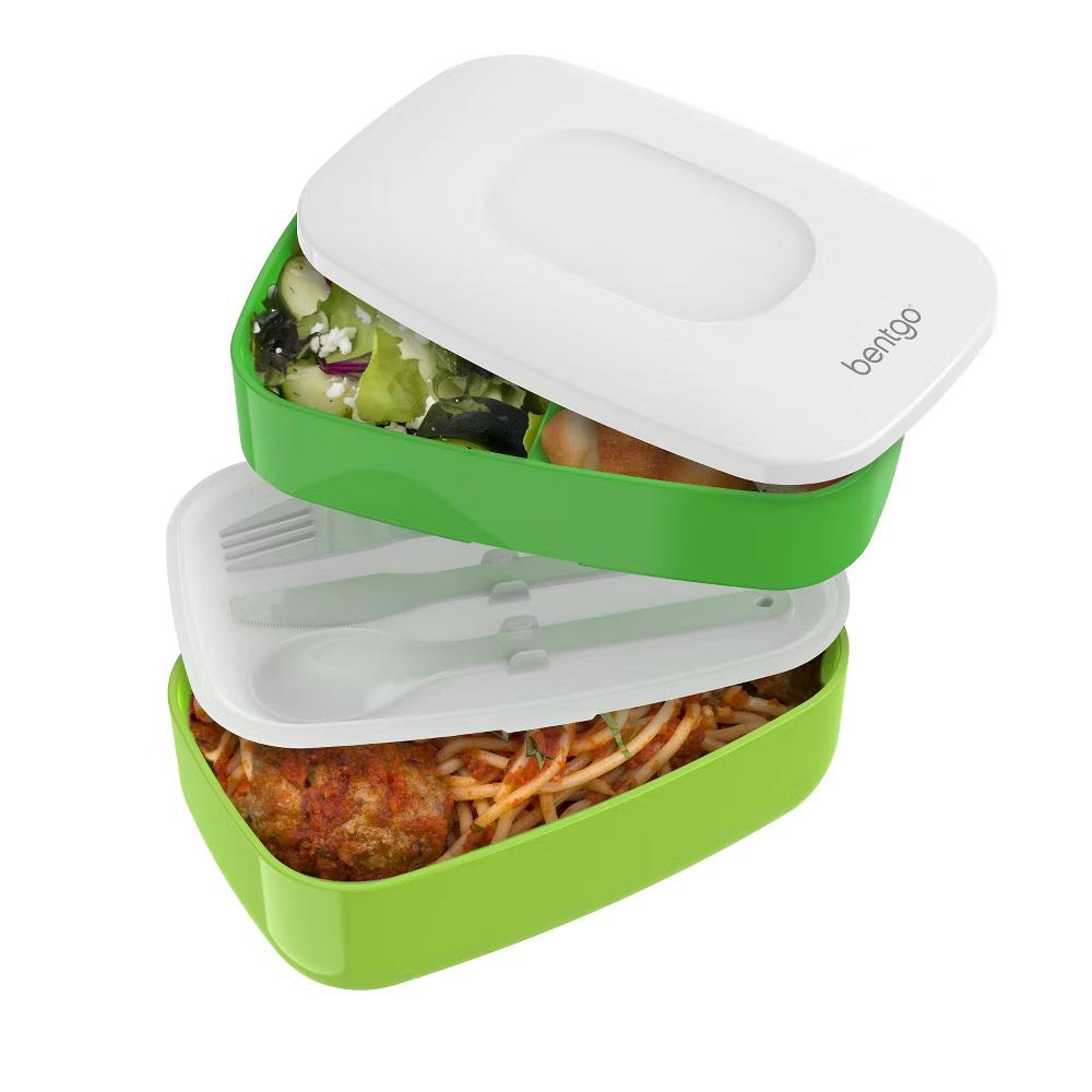Classic All-in-One Stackable Lunch Box Container with Built in Flatware - Image 25