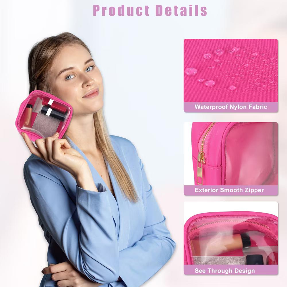 Waterproof Clear Mini Makeup Bag 1 Pc - Image 18