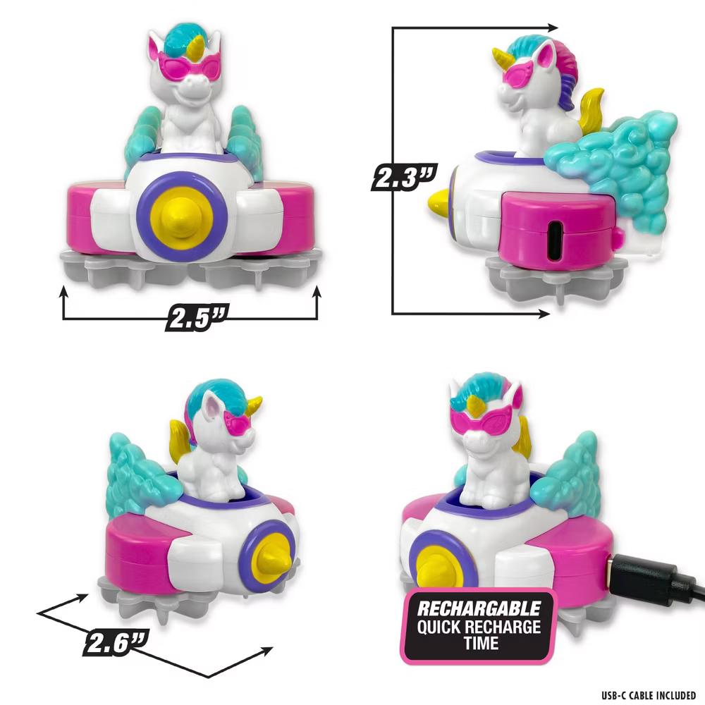 ArtSkills Slime Riders - Slime Toy Race Track Builder with Motorized Rechargeable Car Sparkles the Unicorn