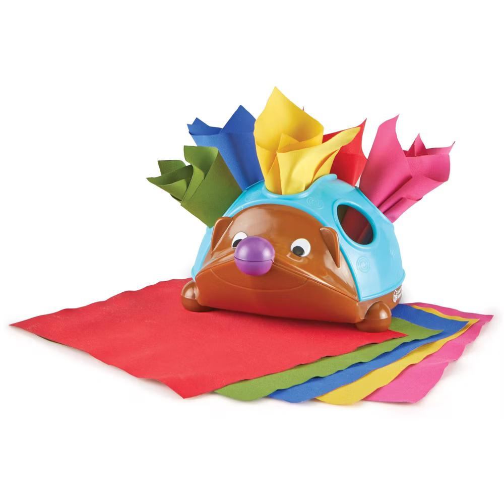 Spike the Fine Motor Hedgehog Tissue Time: Plastic Baby & Toddler Toys, BPA-Free, 11 Pieces - Image 5
