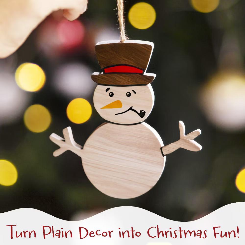 Snowman Face Stickers for Crafts, Christmas Decoration for Windows, Refrigerators, Water Bottles, Cups - Image 6