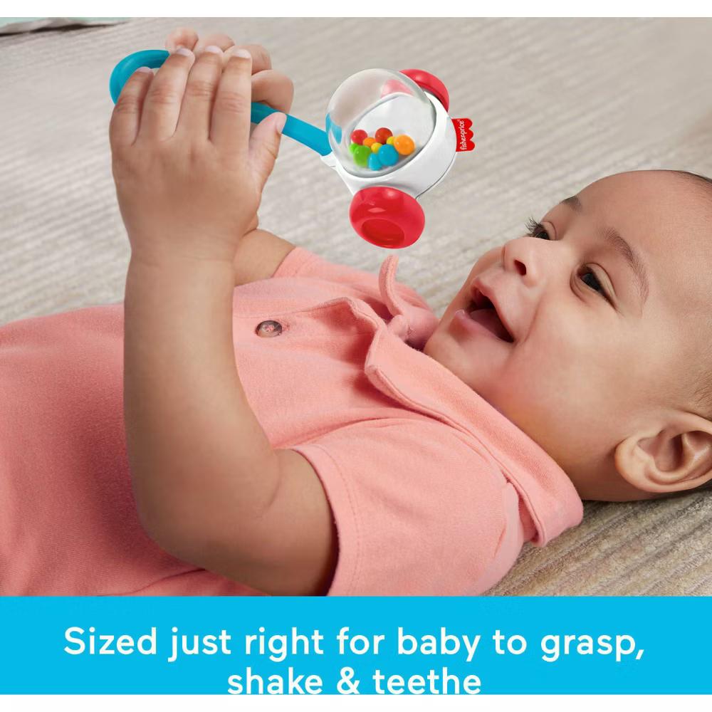 Fisher-Price Newborn Classic, Baby Rattle & Sensory Learning Activity Toys for Developmental Play - 2pk - Image 2