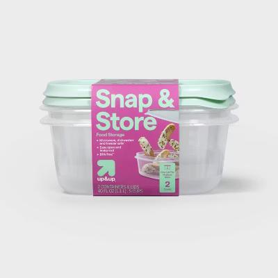 Snap & Store Deep Square Food Storage Containers - 40 fl oz/2ct
