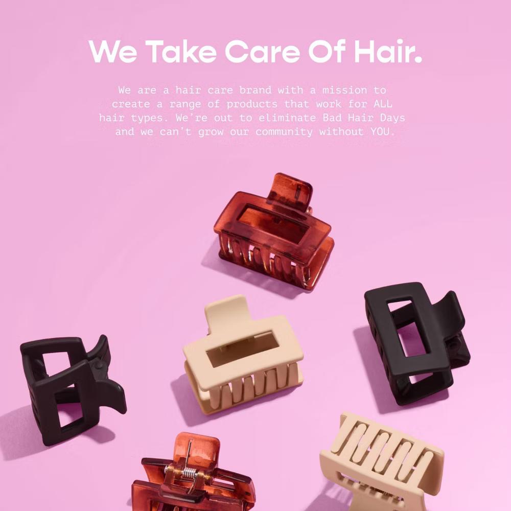 Locked In Small Claw Clips for Fine Hair - 6ct - Image 2