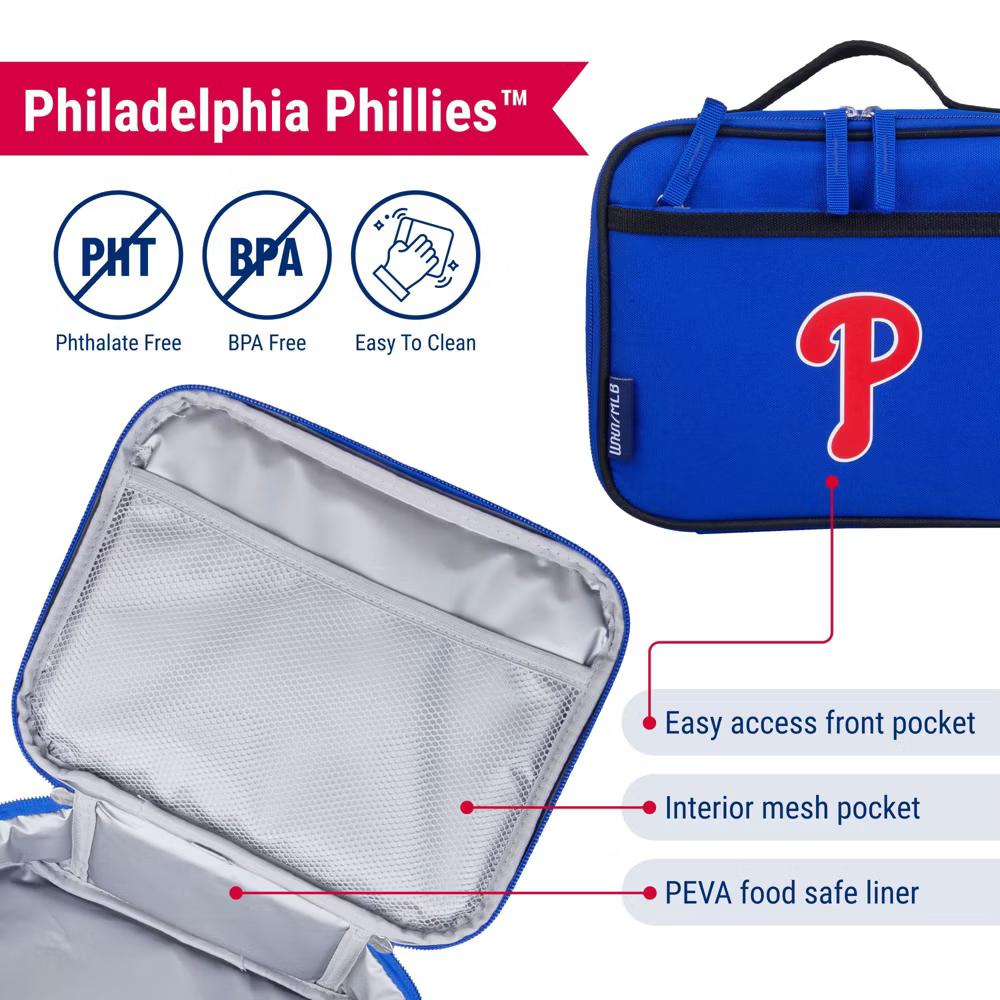Wildkin MLB Major League Baseball Insulated Lunch Box – Durable and Reusable for School & Travel - Image 56