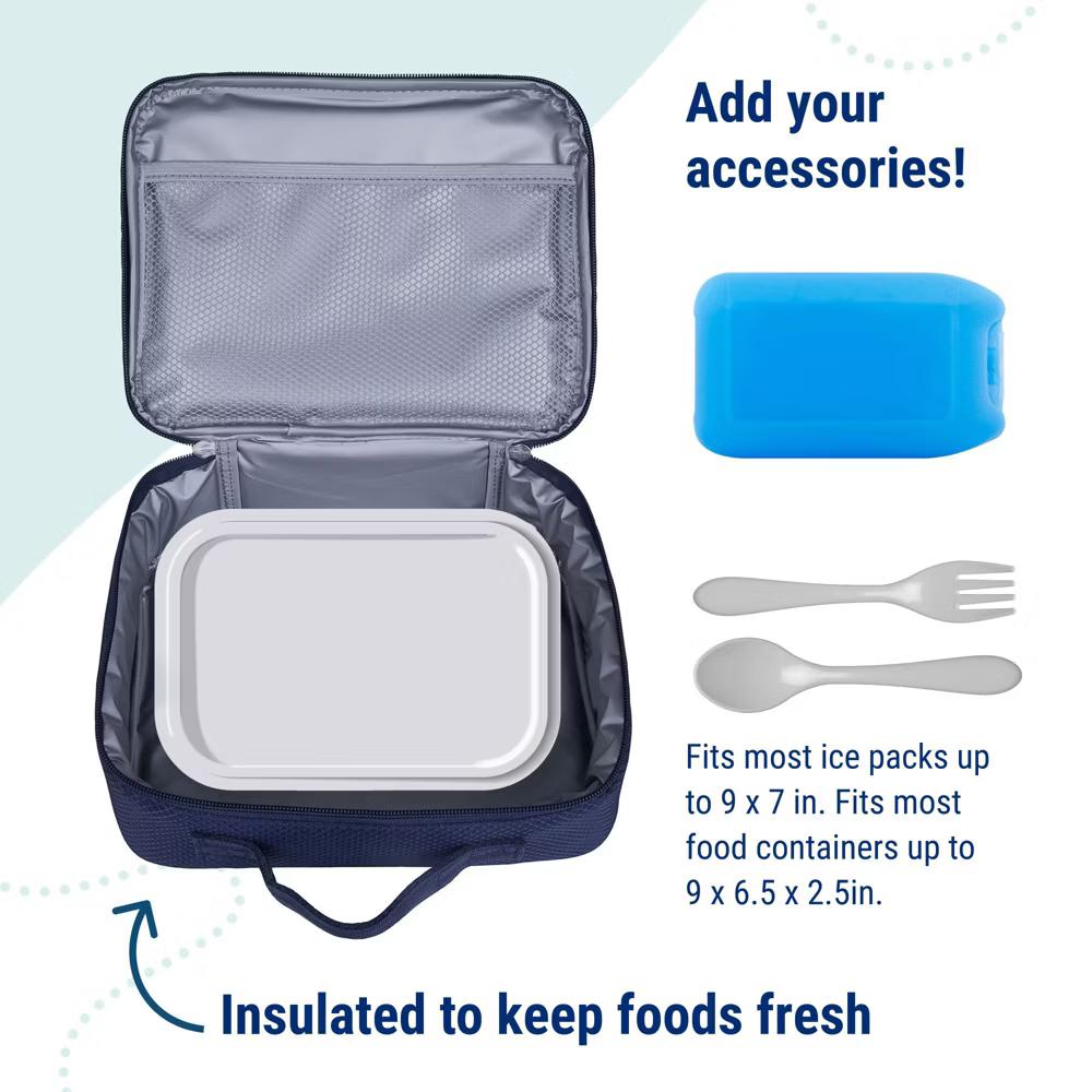 Wildkin Kids Insulated Lunch Box in Solid Colors – Durable and Reusable for School & Travel - Image 62