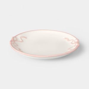 6" Stoneware Bow Appetizer Plate
