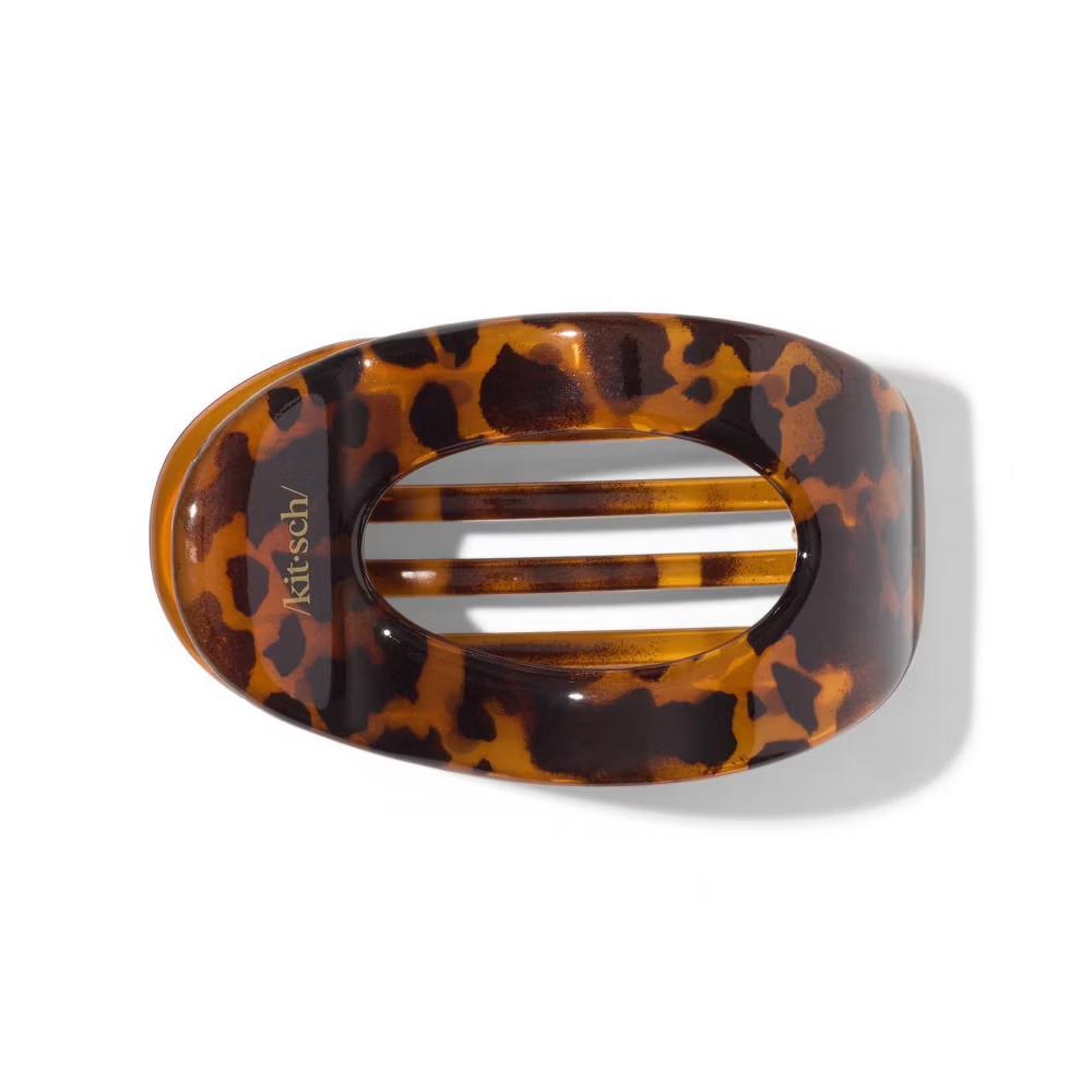 Large Flat Cloud Hair Claw Clip - Tortoise: For All Hair Types, Hair Styling, 1 Piece - Image 4