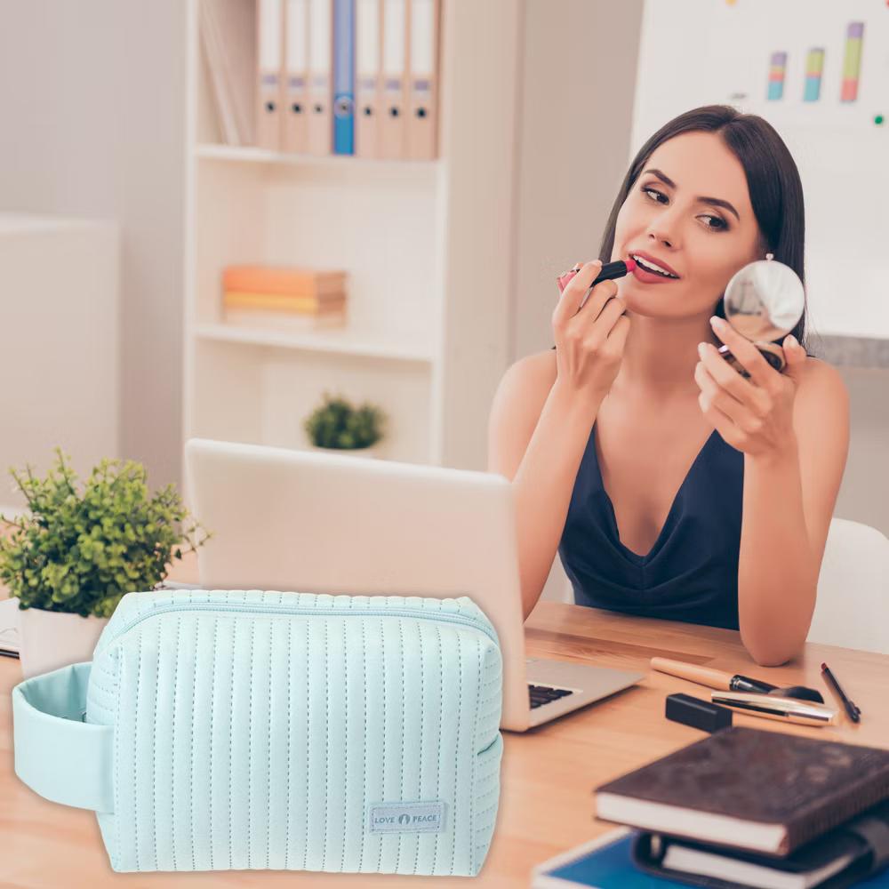Faux Leather Small Makeup Bag - Image 7