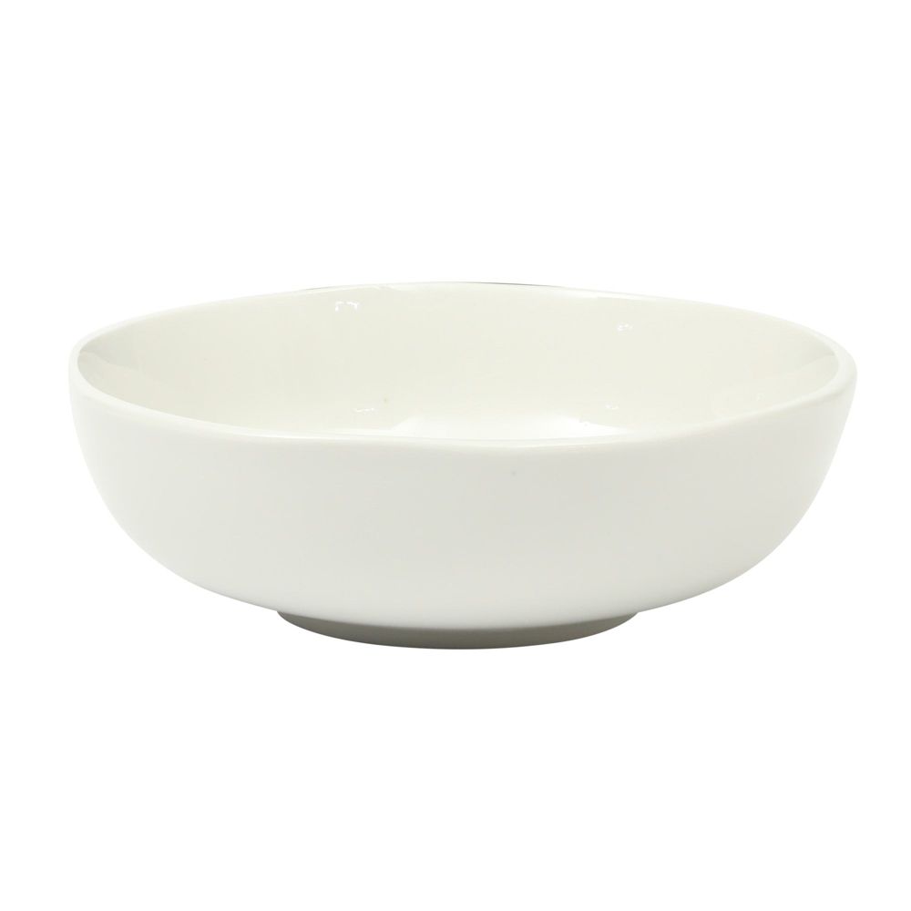 Lindendale 16 Piece Porcelain Ceramic Plates and Bowls Dishes Scratch and Chip Resistant Service for 4 Dinnerware Set - White - Image 4